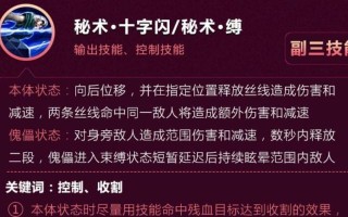傀儡三技能机制攻略大全（掌握傀儡技能，成为游戏高手）