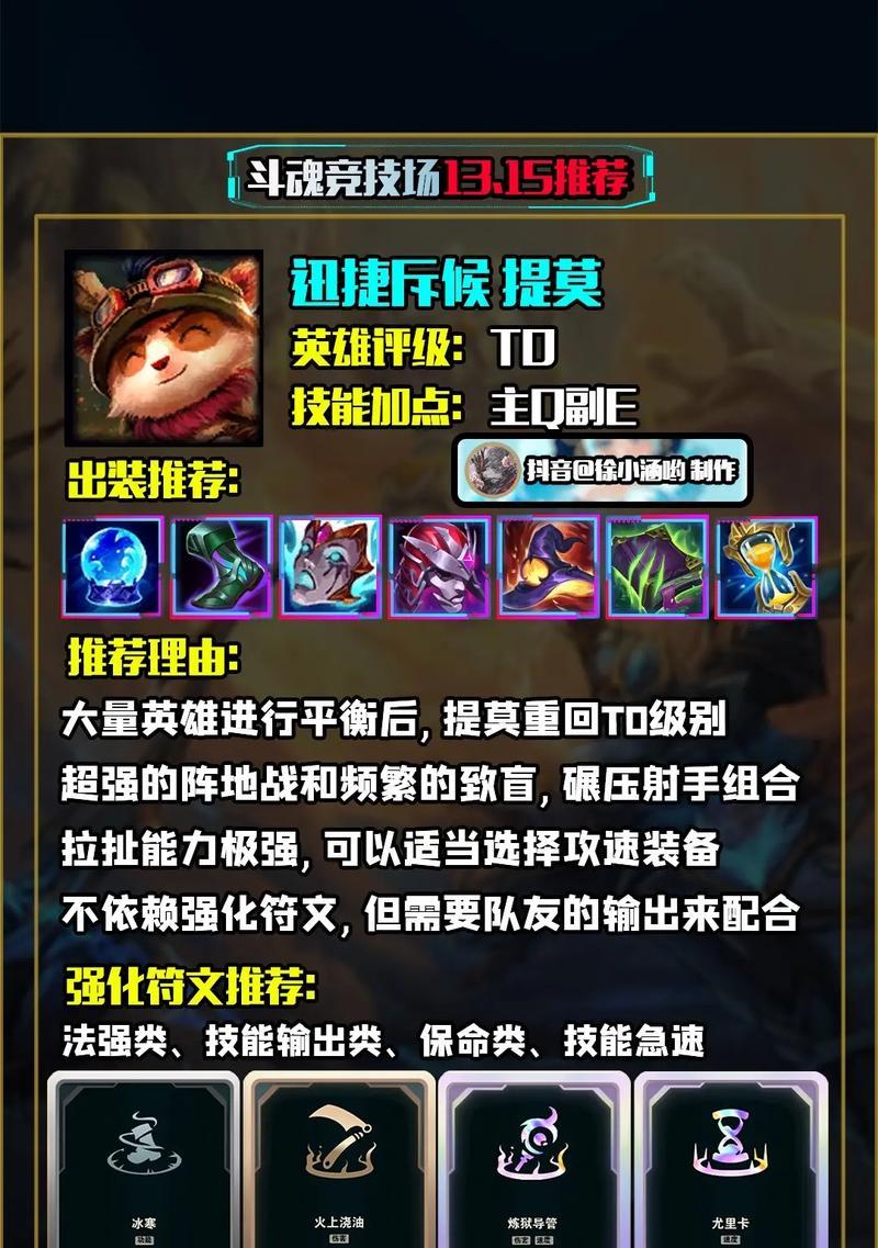 探秘掘墓人打提莫出装攻略（重构游戏策略，打造无敌毒雾队伍）-第3张图片-游戏攻略港
